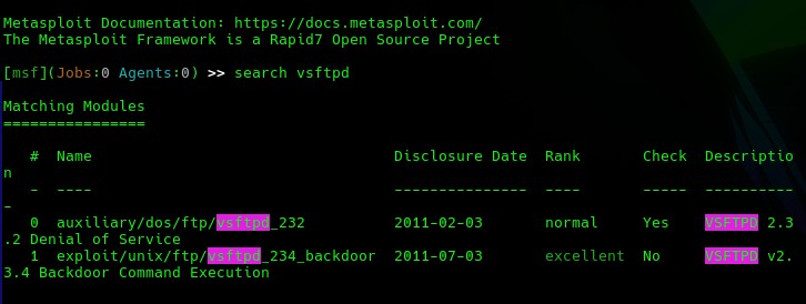 Configuring the exploit inside Metasploit
