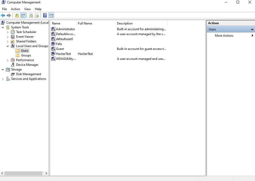 Adding new user account on Windows 10